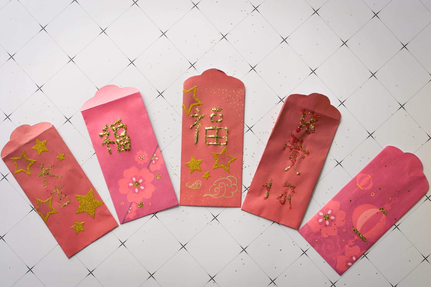 xiaxaixu Red Envelope, Letters Print Lucky Money Red Packets