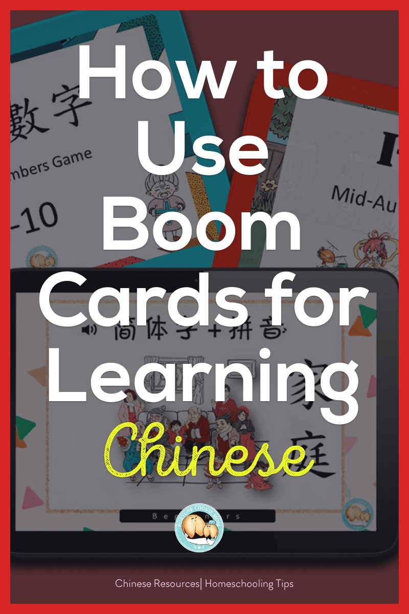how to use boom cards for homeschooling/ learning Chinese