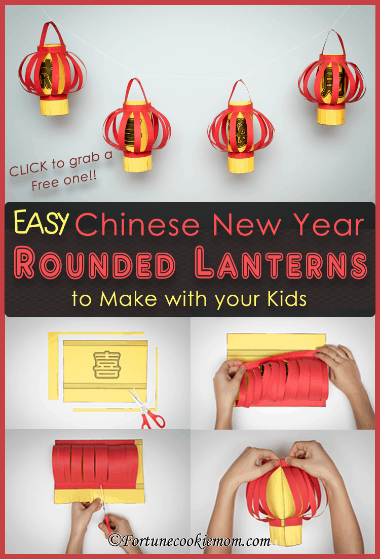 Easy Chinese New Year's Rounded Lanterns to Make with your Kids