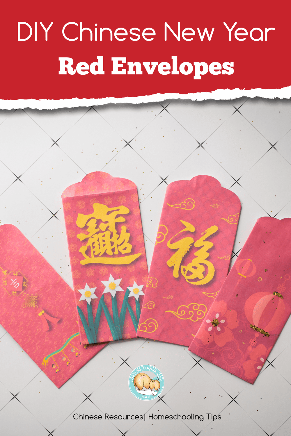 Chinese red envelope Printable Craft Template